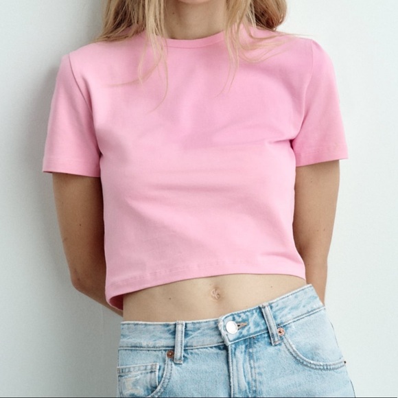 Zara Beige Short Sleeve Tshirt - Picture 2 of 3